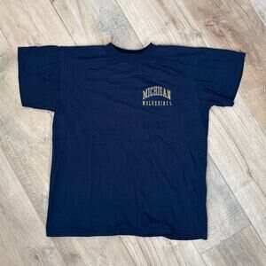 Vintage Michigan Wolverines 90s T Shirt Mens Medium